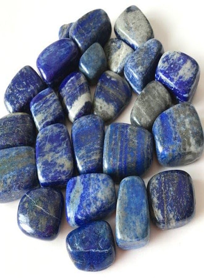 TOI SHOP Blue Lapis Tumble/Pebbles Stone. for Reiki, Crystal, Vastu, Fang Shui Aura, Home Decor, Office Decor, Gifting, Good Luck, showpiece etc. (Blue Lapis, 900gm) - Image 1